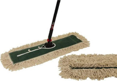 O-Cedar - 60" Long x 24" Wide Cotton & Metal Dust Mop Kit - White, Green & Black, Snap-On - Benchmark Tooling