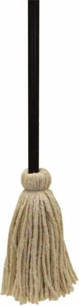 O-Cedar - White Deck Mop - 20" Long x 3-1/2" Wide Head, 48" Long Handle, Cotton Head - Benchmark Tooling