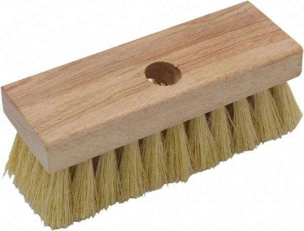 O-Cedar - Tampico Surface Preparation Roof Brush - 2" Bristle Length, 7" Wide, Wood Handle - Benchmark Tooling