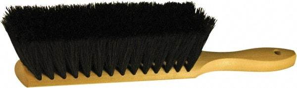 O-Cedar - 13" OAL, Tampico Counter Brush - 2-1/2" Bristle Length, 8" Long x 2-1/2" Wide Head, Wood Handle, Black - Benchmark Tooling