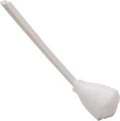 O-Cedar - 13" OAL Toilet Bowl Swab - Acrylon Bristles, Plastic Handle, White - Benchmark Tooling