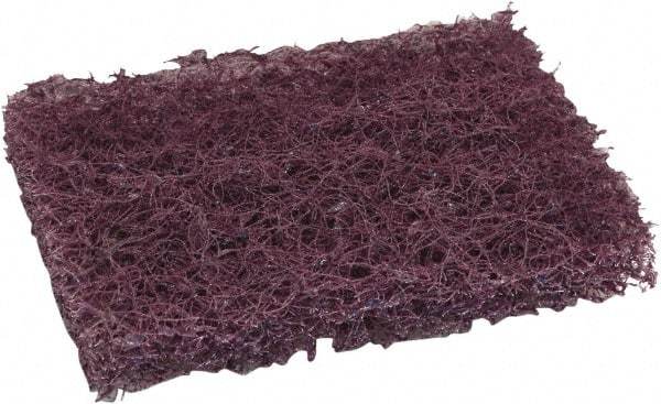 O-Cedar - 6" Long x 3-1/2" Wide x 7/8" Thick Scouring Pad - Heavy-Duty, Purple - Benchmark Tooling