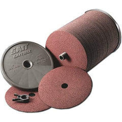 Sait - 7" Diam 7/8" Hole 120 Grit Fiber Disc - Aluminum Oxide, 7,000 Max RPM - Benchmark Tooling