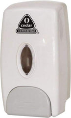 O-Cedar - 34 oz Liquid Hand Sanitizer Dispenser - Plastic, Wall Mounted, White - Benchmark Tooling