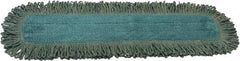 O-Cedar - 18" Long x 5" Wide Microfiber Dust Mop Pad - Hook & Loop, Launderable - Benchmark Tooling