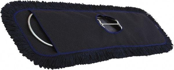 O-Cedar - 18" Long x 5" Wide Microfiber Dust Mop Head - Slip-On/Slip-Through Backing, Launderable - Benchmark Tooling