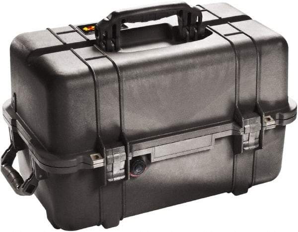 Pelican Products, Inc. - 12-47/64" Wide x 12-3/4" High, Clamshell Hard Case - Black, Polypropylene - Benchmark Tooling