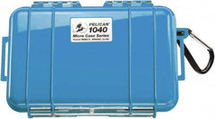 Pelican Products, Inc. - 5-1/16" Wide x 2-1/8" High, Clamshell Hard Case - Blue, Polycarbonate - Benchmark Tooling