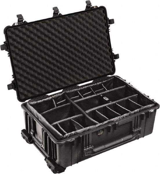 Pelican Products, Inc. - 24-7/32" Wide x 17-31/64" High, Shipping/Travel Case - Black, Polypropylene - Benchmark Tooling