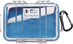 Pelican Products, Inc. - 4-3/4" Wide x 2-1/8" High, Clamshell Hard Case - Clear/Blue, Polycarbonate - Benchmark Tooling
