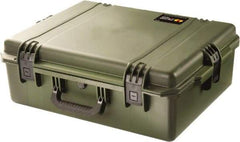 Pelican Products, Inc. - 19-45/64" Wide x 8-39/64" High, Clamshell Hard Case - Olive, HPX High Performance Resin - Benchmark Tooling