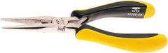 Aven - 6-1/2" OAL, 25/32" Jaw Length x 1-1/2" Jaw Width, Long Nose Side Cutting Multipurpose Pliers - Serrated Jaw, Pliers Head, Ergonomic Comfort Handles - Benchmark Tooling