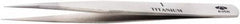 Aven - 4-1/2" OAL 1 Precision Tweezers - Fine Straight Point - Benchmark Tooling