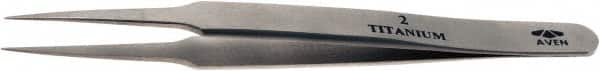 Aven - 4-3/4" OAL 2-SA Precision Tweezers - Fine Straight Point - Benchmark Tooling