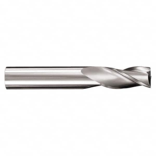 SGS - 1/2", 5/8" LOC, 1/2" Shank Diam, 4" OAL, 6 Flute, Solid Carbide Square End Mill - Single End, Ti-NAMITE-X Finish, Spiral Flute, 41° Helix, Centercutting, Right Hand Cut, Right Hand Flute, Series 51L - Benchmark Tooling