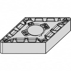 Kennametal - DNMG332 MR Grade KCP25B Carbide Turning Insert - TiOCN Finish, 55° Diamond, 3/8" Inscr Circle, 3/16" Thick, 1/32" Corner Radius - Benchmark Tooling