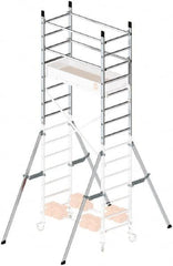 Hailo - Upper 7 Ft. Section Narrow Span Scaffolding - 5 Ft. Long, 441 Lbs. per Sq. Ft. Duty Rating - Benchmark Tooling