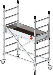 Hailo - Base Section Narrow Span Scaffolding - 5 Ft. Long, 441 Lbs. per Sq. Ft. Duty Rating - Benchmark Tooling