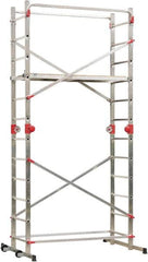 Hailo - Base Section Narrow Span Scaffolding - 5 Ft. Long, 330 Lbs. per Sq. Ft. Duty Rating - Benchmark Tooling