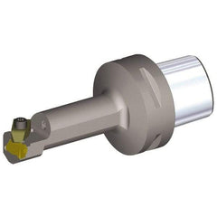 Kennametal - Insert Style NG 2R, 100mm Head Length, Left Hand Cut, Internal Modular Threading Cutting Unit Head - System Size PSC63, 13mm Center to Cutting Edge, Series Top Notch - Benchmark Tooling