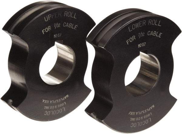 Loos & Co. - 3/32" Straight Shank Terminal Roll Crimping Die - Metal/Black - Benchmark Tooling