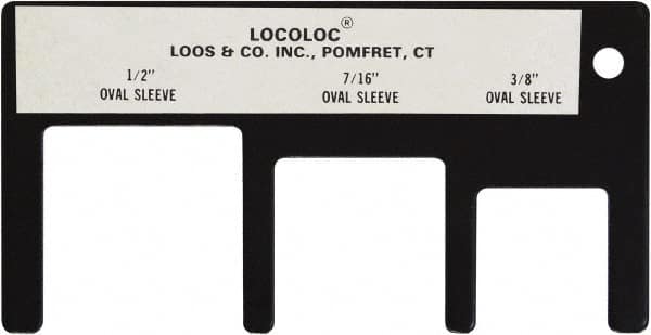 Loos & Co. - 3/8 to 1/2 Inch Range, Wire and Sheet Metal Gage - Use with Cable Sleeve Swaging - Benchmark Tooling