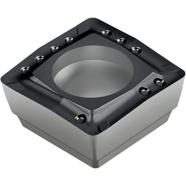 Walter - P4845 A57 Grade WKP25S Carbide Indexable Drill Insert - TiCN/Al2O3/TiN Finish, Square, 3/8" Inscribed Circle - Benchmark Tooling