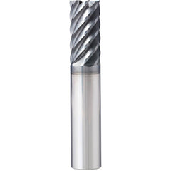 Supermill - Square End Mills; Mill Diameter (Inch): 1/2 ; Mill Diameter (Decimal Inch): 0.5000 ; Number of Flutes: 7 ; Length of Cut (Inch): 1-1/2 ; Length of Cut (Decimal Inch): 1.5000 ; Material: Solid Carbide - Exact Industrial Supply