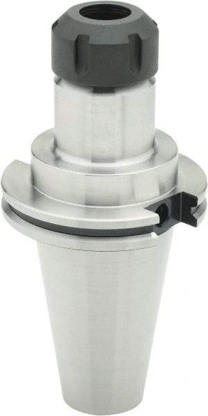 Parlec - 1mm to 16mm Capacity, 4" Projection, CAT50 Taper Shank, ER25 Collet Chuck - 8" OAL - Exact Industrial Supply