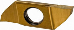 Iscar - SCIR22250 P IC1008 Grade, 0.0984" Cutting Width, Carbide Cutoff Insert - Neutral Lead Angle, 0.002" Cnr Rad, TiAlN/TiN Coated, Single End - Benchmark Tooling