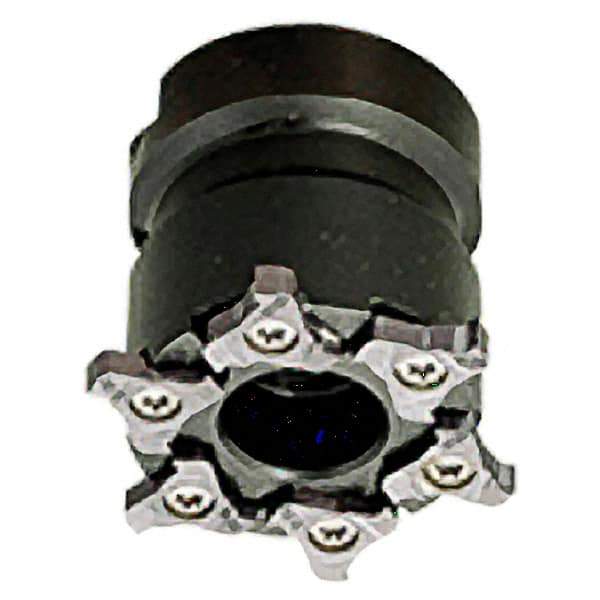 Iscar - Shell Mount B Connection, 0.157" Cutting Width, 50mm Cutter Diam, 22mm Hole Diam, 6 Tooth Indexable Slotting Cutter - TRIB-SM Toolholder, TRI Insert, Right Hand Cutting Direction - Benchmark Tooling