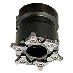 Iscar - Shell Mount B Connection, 0.157" Cutting Width, 50mm Cutter Diam, 22mm Hole Diam, 6 Tooth Indexable Slotting Cutter - TRIB-SM Toolholder, TRI Insert, Right Hand Cutting Direction - Benchmark Tooling
