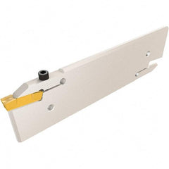 Iscar - 10 to 11mm Groove Width, 70mm Max Depth of Cut, Neutral Cut, CGHN Indexable Grooving Blade - GDMY (Full Radius), GDMY-F, GDPY, GIF-E (W=8, 10 Full Radius), GIF-E (W=8, 10) Insert Style, Series Cut Grip - Benchmark Tooling