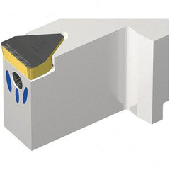 Iscar - THD, External, Left Hand, 50mm Max Depth of Cut, 16mm Max Groove Width, Indexable Grooving Tool Holder - TIGER 1615Y-IQ Insert Compatibility, 40mm Shank Height, 40mm Shank Width, 180mm OAL, Through Coolant - Benchmark Tooling