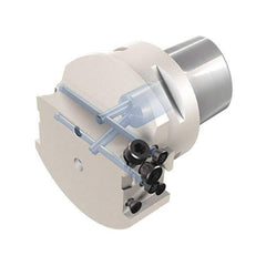 Iscar - MAH, External, Right Hand, 0.236" Max Groove Width, Indexable Grooving Tool Holder - 1" Shank Height, 1" Shank Width, 5" OAL, Through Coolant - Benchmark Tooling