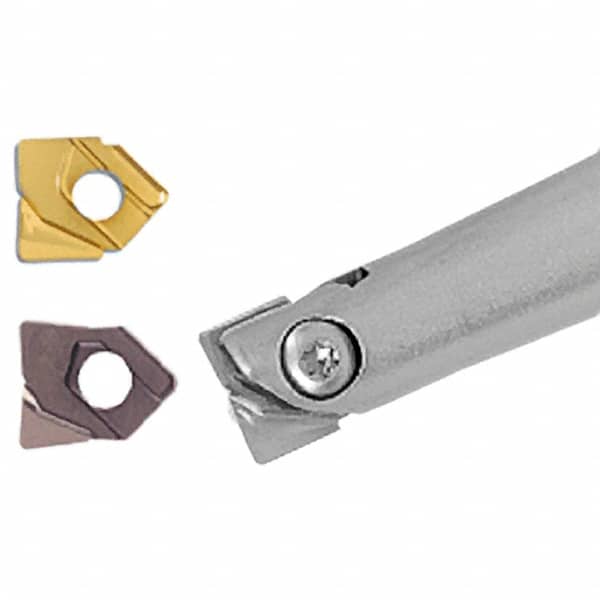 Iscar - 20mm Cut Diam, 25mm Shank Diam, 200mm OAL, Indexable Square Shoulder End Mill - H.. QF Inserts, Cylindrical Shank, Series BallPlus - Benchmark Tooling