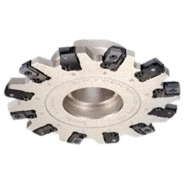 Iscar - Shell Mount Connection, 0.4134" Cutting Width, 1.0236" Depth of Cut, 100mm Cutter Diam, 1-1/16" Hole Diam, 6 Tooth Indexable Slotting Cutter - FDN-CALN12 Toolholder, LNET 12-TN, LNET 12-TN-MM, LNET 12..-30X1-N Insert - Benchmark Tooling