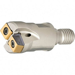 Iscar - 15.95mm Cut Diam, 2.5mm Max Depth of Cut, Indexable Plunge End Mill - M8 Modular Connection, HTP LNHT 0604 Insert Style, HTP-M-LN06 Toolholder Style, Through Coolant, Series FlexFit, TangPlunge - Benchmark Tooling