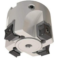 Iscar - 14 Inserts, 160mm Cut Diam, 40mm Arbor Diam, 5mm Max Depth of Cut, Indexable Square-Shoulder Face Mill - 0° Lead Angle, 63mm High, LN.. 1106.. Insert Compatibility, Through Coolant, Series AluTang - Benchmark Tooling