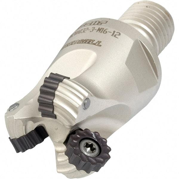 Iscar - 40mm Cutting Diam, 6mm Max Depth of Cut, Modular Connection Indexable Copy End Mill - 4 Inserts, RCMT/RCCT-MO, RCMT/RCMW/RCCW-FW, RCMW/RCCW-MO Insert, ERW-M Toolholder, Through Coolant - Benchmark Tooling