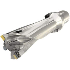 Iscar - 17.5 to 33mm Diam, 5xD, 165mm Max Depth, 32mm Shank Diam, 267.6mm OAL, Replaceable Tip Drill - ICP, SOGT-W Insert, MNC Toolholder, Series Combicham - Benchmark Tooling