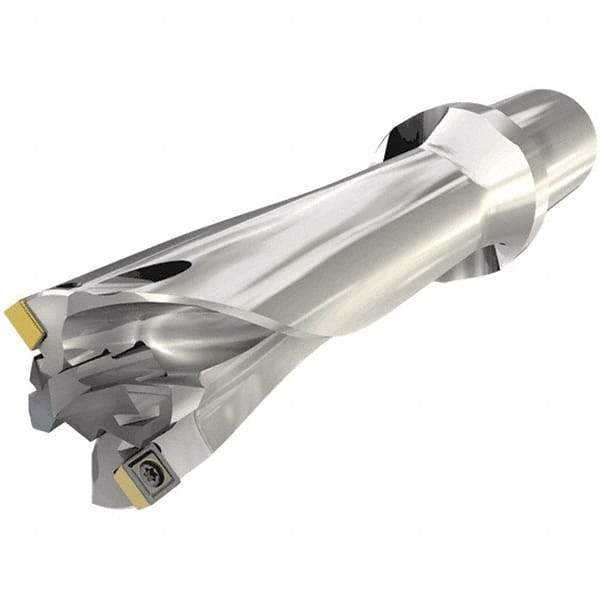 Iscar - 15 to 26mm Diam, 5xD, 130mm Max Depth, 32mm Shank Diam, 227.3mm OAL, Replaceable Tip Drill - ICP, SOGX-W Insert, MNC Toolholder, Series Combicham - Benchmark Tooling