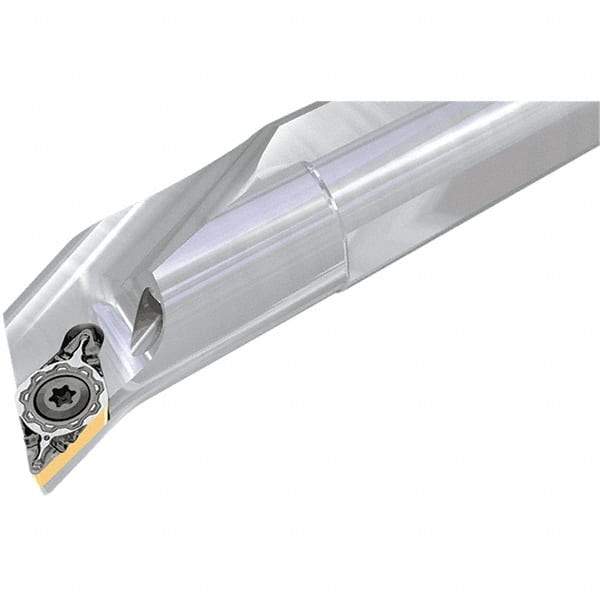 Iscar - PWXO, Left Hand Cut, 18.5° Lead Angle, 32mm Shank Height x 32mm Shank Width, Negative Rake Indexable Turning Toolholder - 170mm OAL, WOMG 1007-IQ Insert Compatibility, Series DoveIQTurn, FeedTurn - Benchmark Tooling