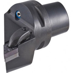 Iscar - Left Hand Cut, Size C4, DN.. 43.. Insert Compatiblity, Internal or External Modular Turning & Profiling Cutting Unit Head - 26.92mm Ctr to Cutting Edge, 59.99mm Head Length, Through Coolant, Series CAMFIX & Isoturn - Benchmark Tooling
