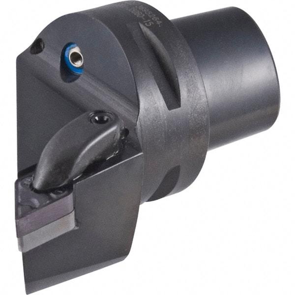 Iscar - Right Hand Cut, Size C4, DC.. 11T30.. Insert Compatiblity, Internal or External Modular Turning & Profiling Cutting Unit Head - 26.92mm Ctr to Cutting Edge, 50.01mm Head Length, Through Coolant, Series CAMFIX & Isoturn - Benchmark Tooling