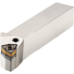 Iscar - PCBO, Right Hand Cut, 75° Lead Angle, 1-1/2" Shank Height x 1-1/2" Shank Width, Negative Rake Indexable Turning Toolholder - 7" OAL, SOMG 64.. Insert Compatibility, Series DoveIQTurn - Benchmark Tooling