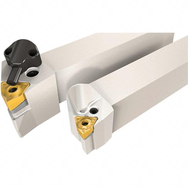 Iscar - PCLN, Right Hand Cut, 95° Lead Angle, 1-1/4" Shank Height x 1-1/4" Shank Width, Negative Rake Indexable Turning Toolholder - 6" OAL, CN.. Insert Compatibility, Series Heliturn LD, JetHPLine - Benchmark Tooling