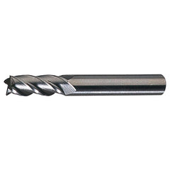 ‎1/8″ × 3/16″ × 3/8″ × 1-1/2″ RHS / RHC HSS HSS Single End 4-Flute Center Cutting End Mill - Bright