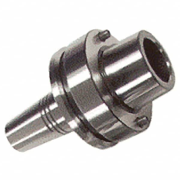 Iscar - 1/2" Hole Diam, HSK63FM Taper Shank Shrink Fit Tool Holder & Adapter - 3-1/2" Projection, 0.945" Nose Diam, 1.85" Clamping Depth, 25,000 RPM, Through Coolant - Exact Industrial Supply