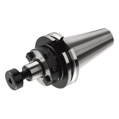 Iscar - CAT50 Taper Shank 1-1/4" Pilot Diam Shell Mill Holder - 3-1/2" Flange to Nose End Projection, Through-Spindle & DIN Flange Coolant - Exact Industrial Supply